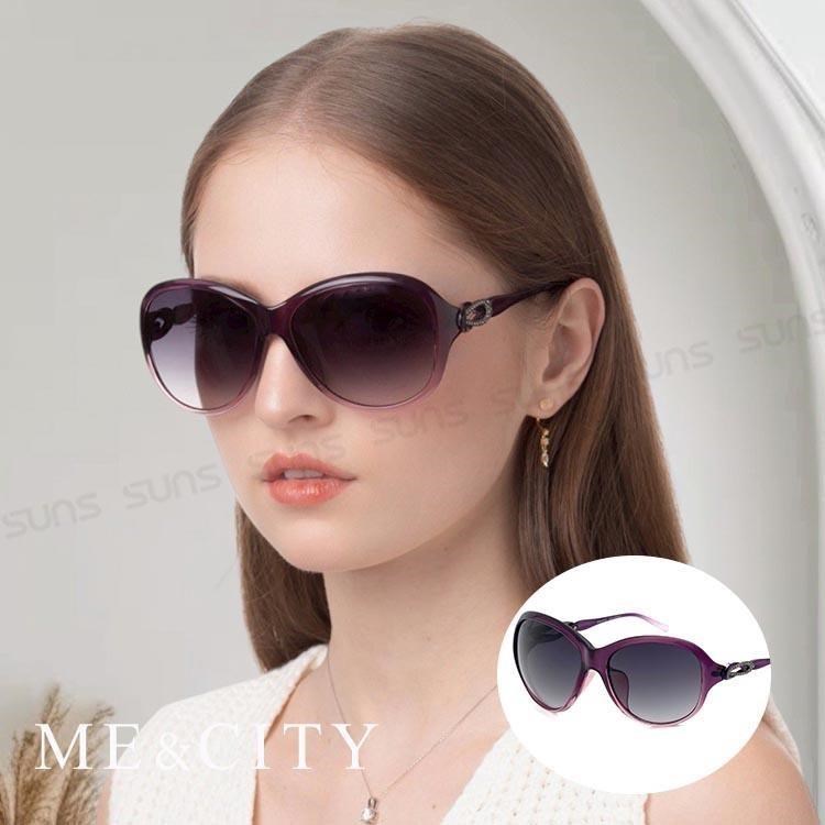 SUNS ME&CITY 時尚祕戀水滴鑲鑽太陽眼鏡 義大利設計款 抗UV400 (ME 120011 H231)