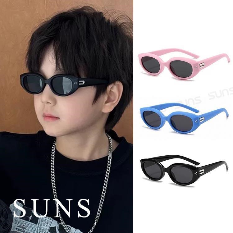 SUNS 兒童彈力偏光太陽眼鏡 時尚貓眼休閒墨鏡 輕量矽膠彈性墨鏡 抗UV400 S236