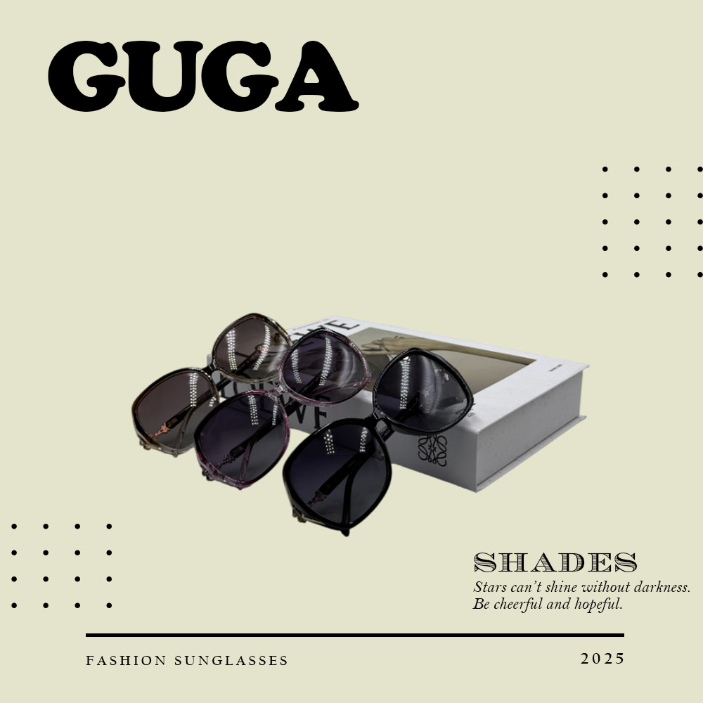 GUGA 抗UV400淑女偏光太陽眼鏡 大框顯臉小 太陽眼鏡 時尚必備 防眩光 2626