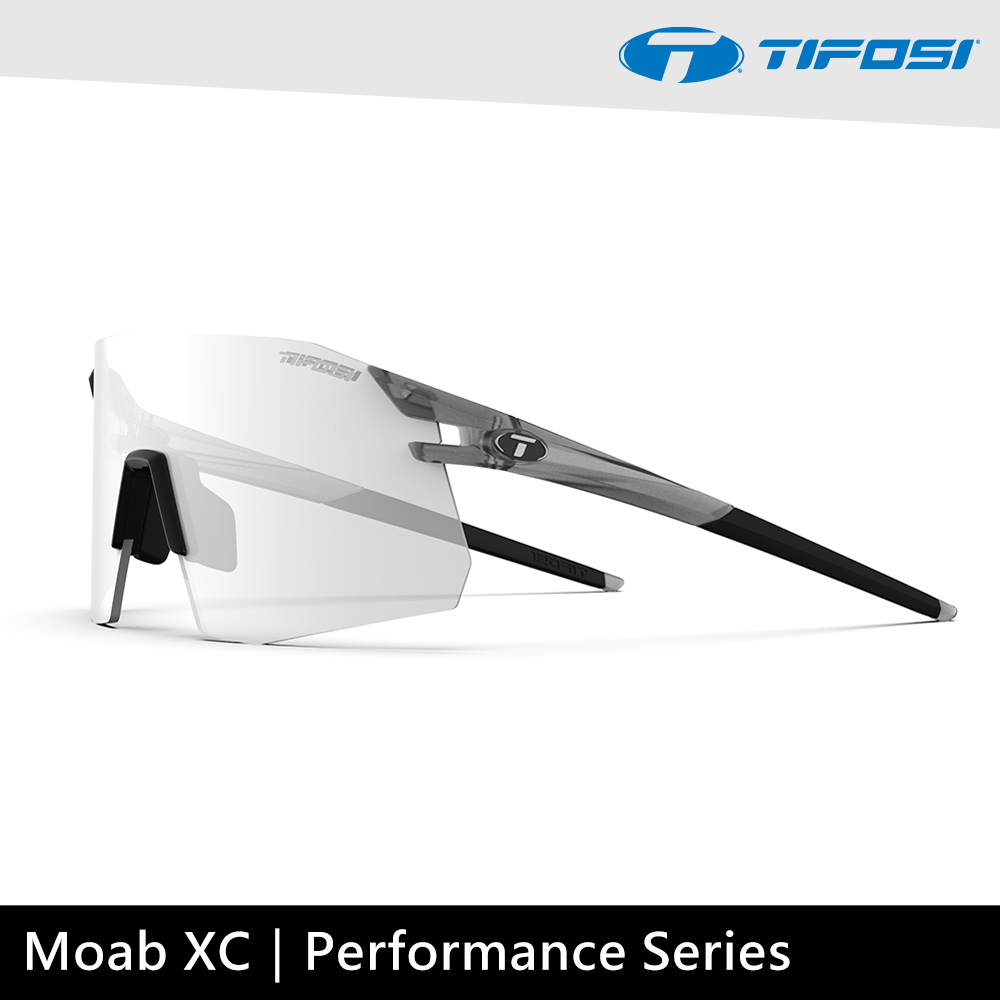 Tifosi 感光變色太陽眼鏡 Moab XC 2000302831 / 消光灰無框 (PC黑灰色鍍膜感光變色鏡片)