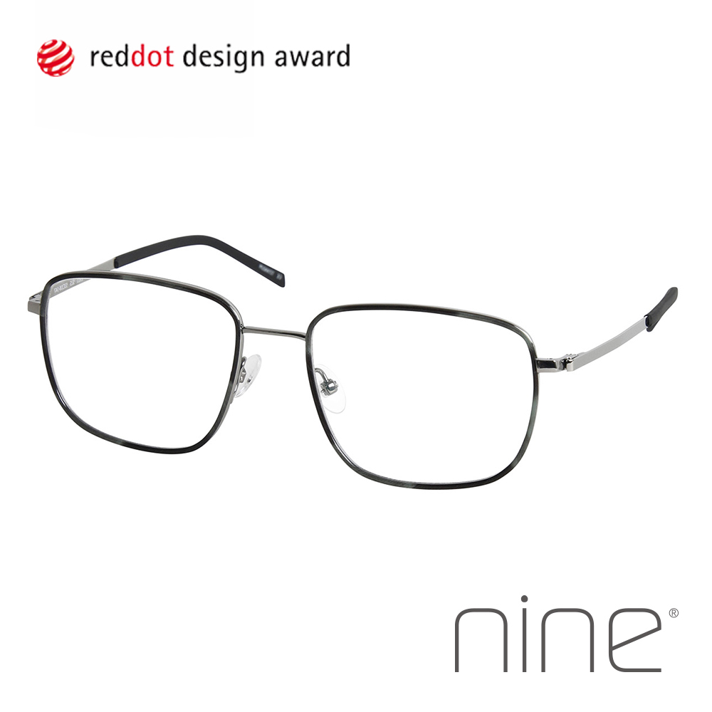 nine 丹麥設計日本手工製造 文青細長方框光學眼鏡(ni2911)