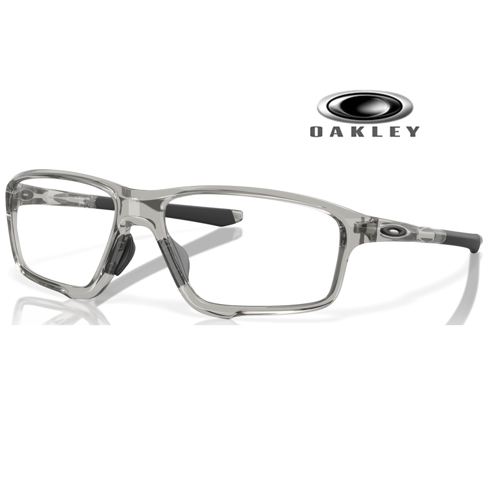 OAKLEY 奧克利 CROSSLINK ZERO 亞洲版 ASIA FIT 運動輕包覆光學眼鏡 OX8080 07 霧黑 公司貨