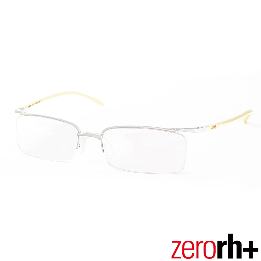 Zerorh+ 義大利LIMBO個性方框光學鏡框(米白色) RH087_01