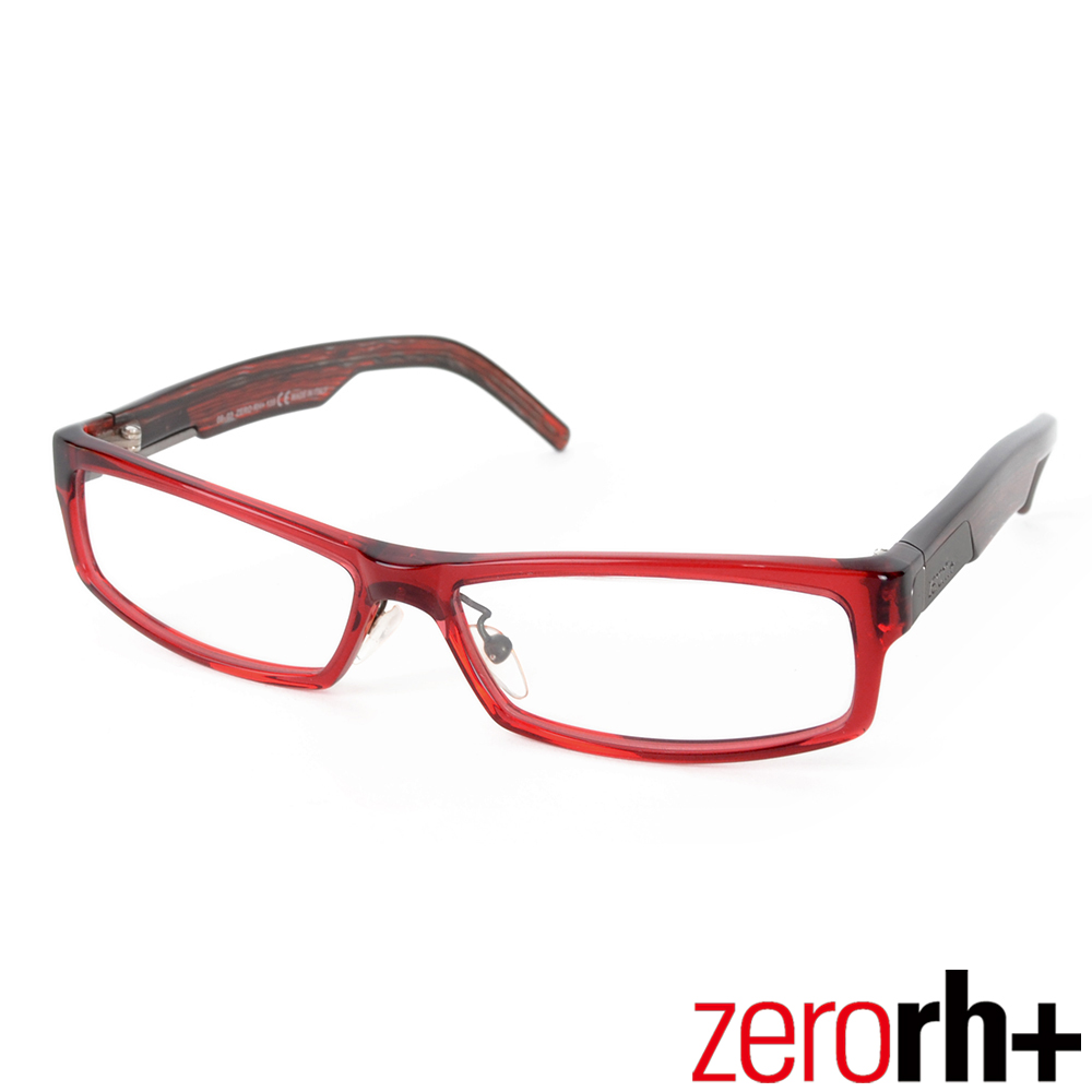 Zerorh+ 義大利VIRTUS個性方框光學鏡框(紅色) RH130_02