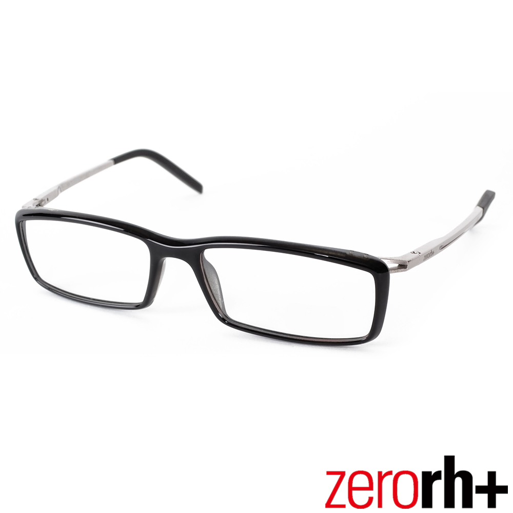 Zerorh+ 義大利ANDRO個性方框光學鏡框(黑) RH132_01