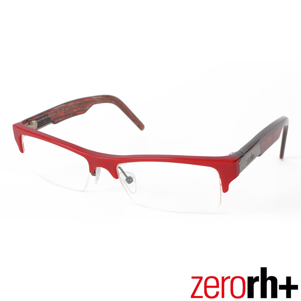 Zerorh+ 義大利VIRTUS個性方框光學鏡框(紅) RH140_02
