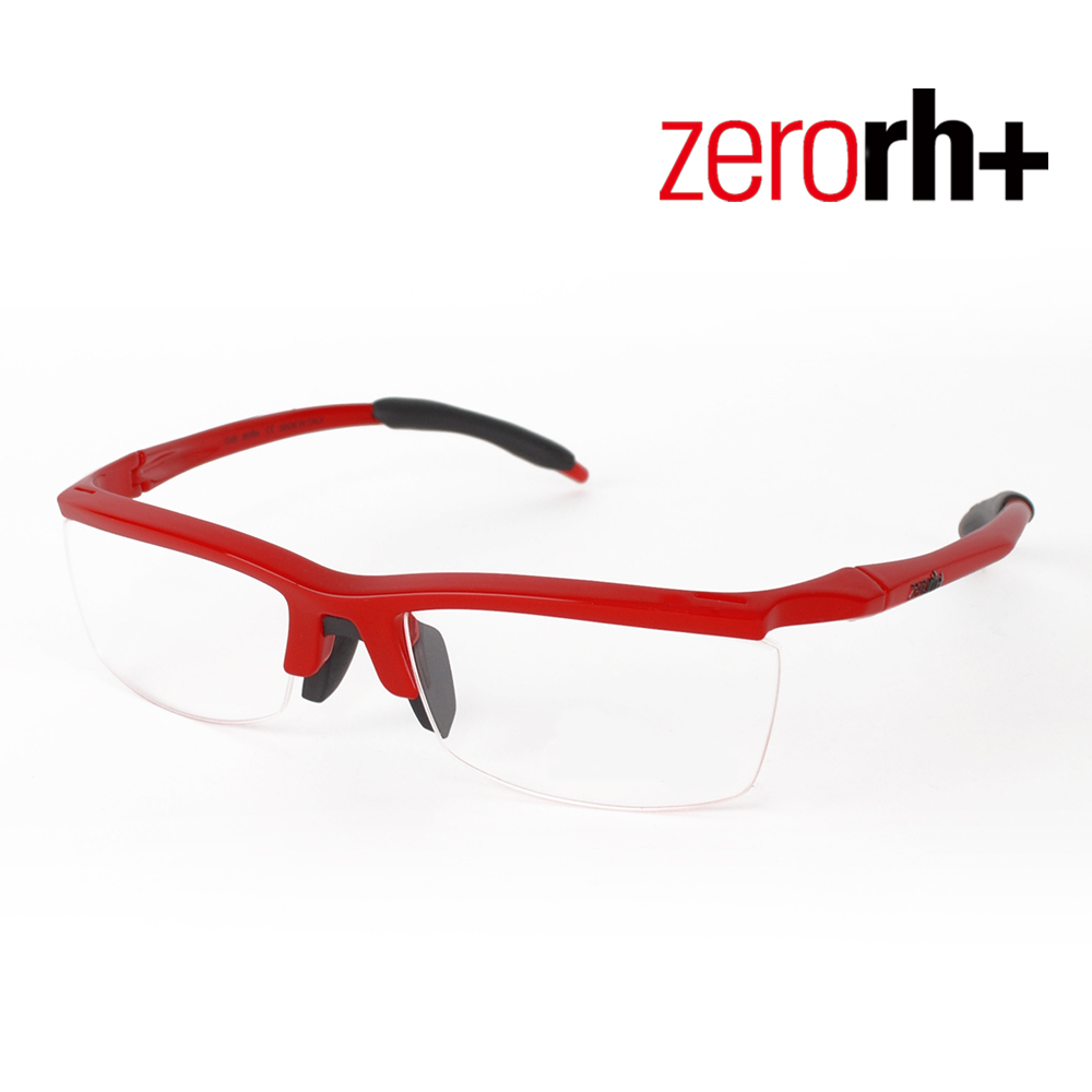Zerorh+ 義大利LUX運動方框光學鏡框(紅) RH219_05