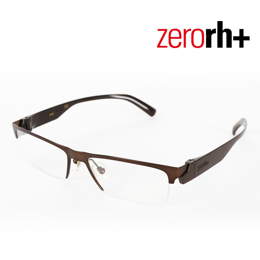 Zerorh+ 義大利ZETHA個性方框光學鏡框(咖啡) RH242_04