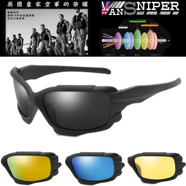 [英國ansniper] SP-KP018 / UV400-保麗萊偏光REVO鏡片戶外簡約運動偏光太陽眼鏡