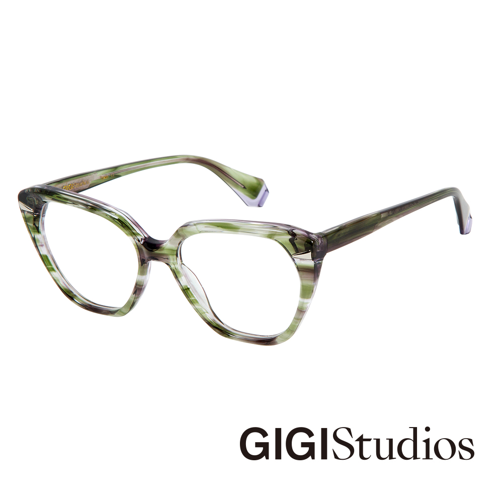 GIGI Studios 西班牙大貓眼光學眼鏡(綠琥珀 - GALIA-6661/0)