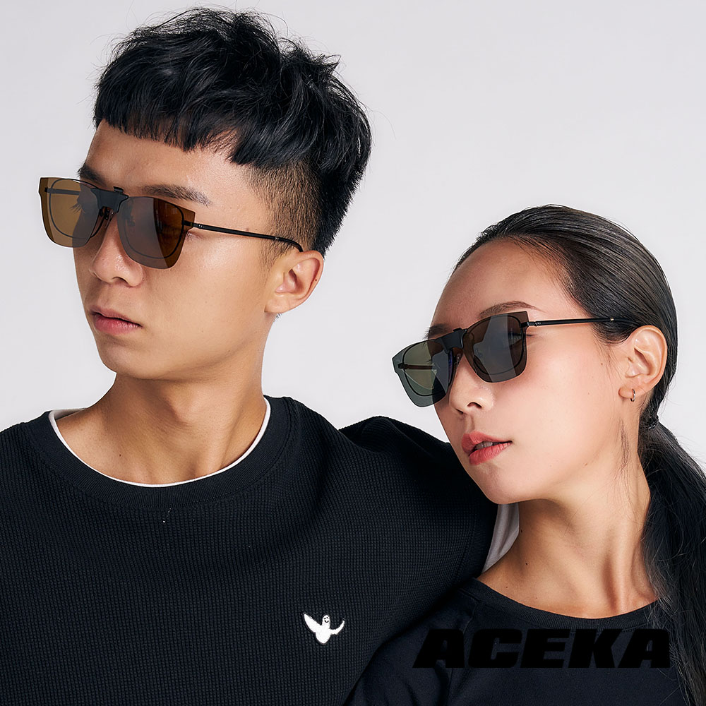 ACEKA 復古貓眼琥珀棕磁吸式夾片 (METRO 夾式系列)