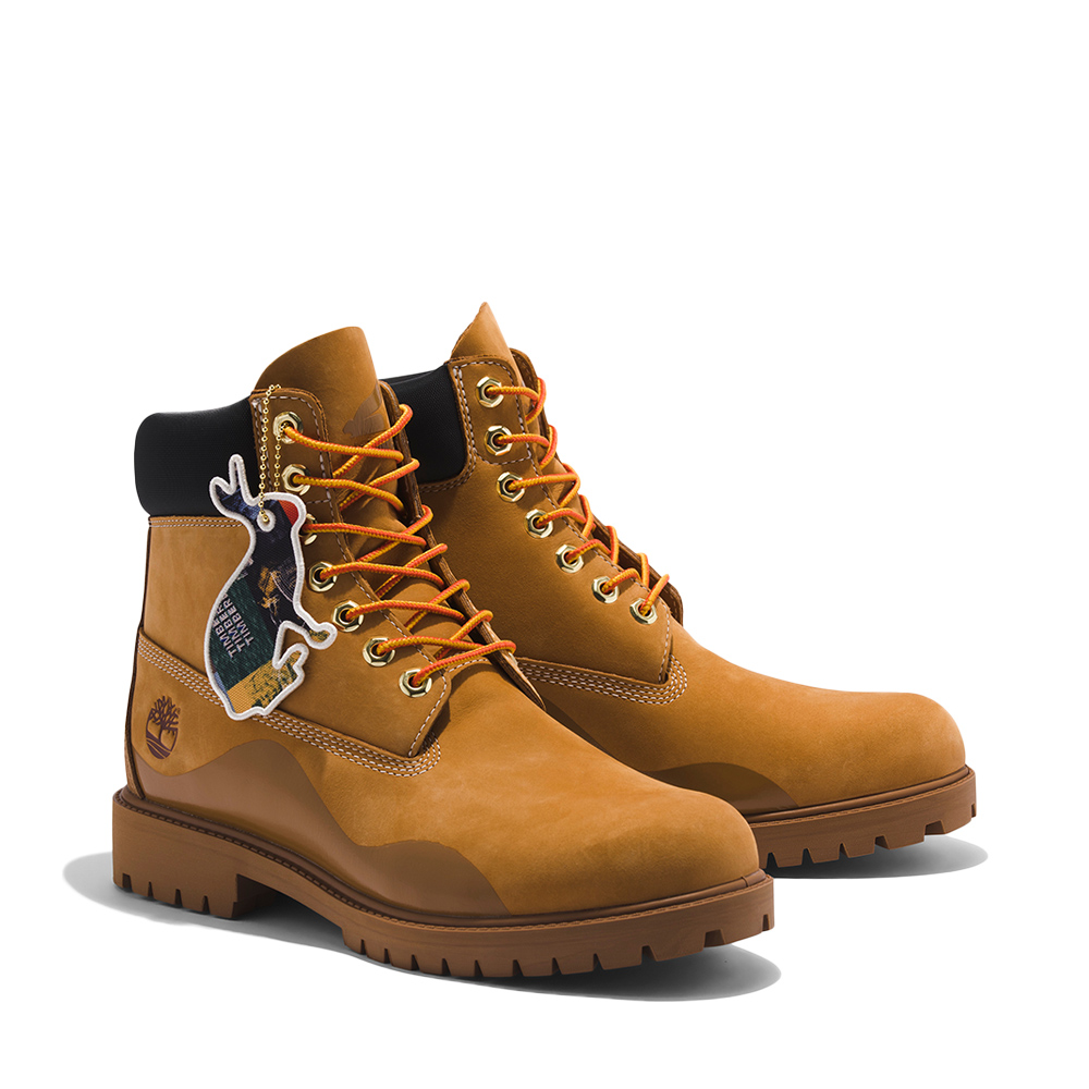 Timberland 男款小麥色磨砂革防水6吋靴|A5UUH231 - PChome 24h購物