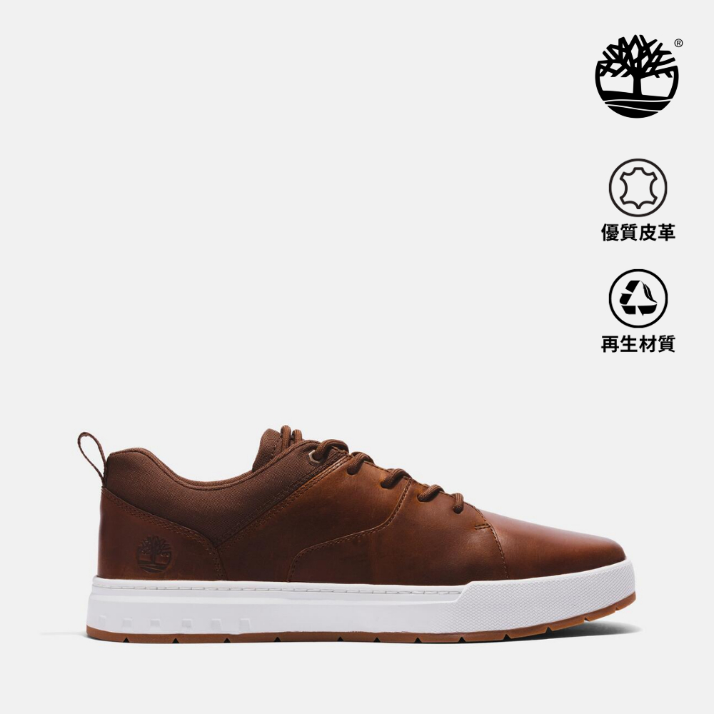 Timberland 男款棕色低筒休閒鞋|A5Z1S358