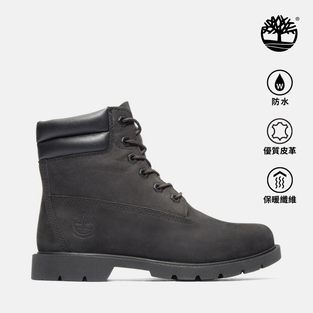 Timberland 女款黑色休閒防水6吋靴|A156S001