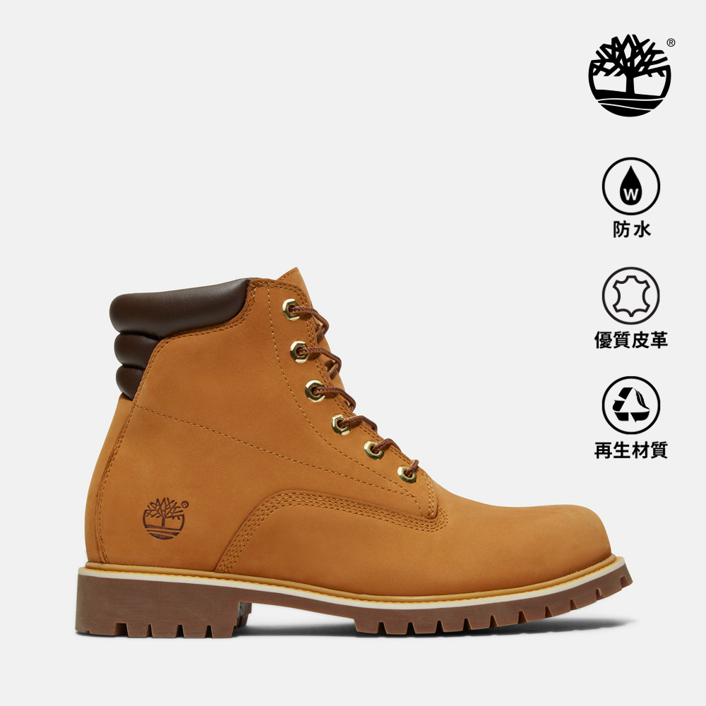 Timberland 男款小麥色休閒防水6吋靴｜37578231