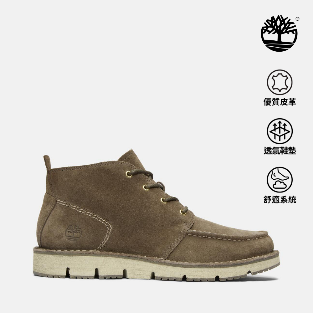 Timberland 男款軍綠色休閒中筒靴｜A5YGY901