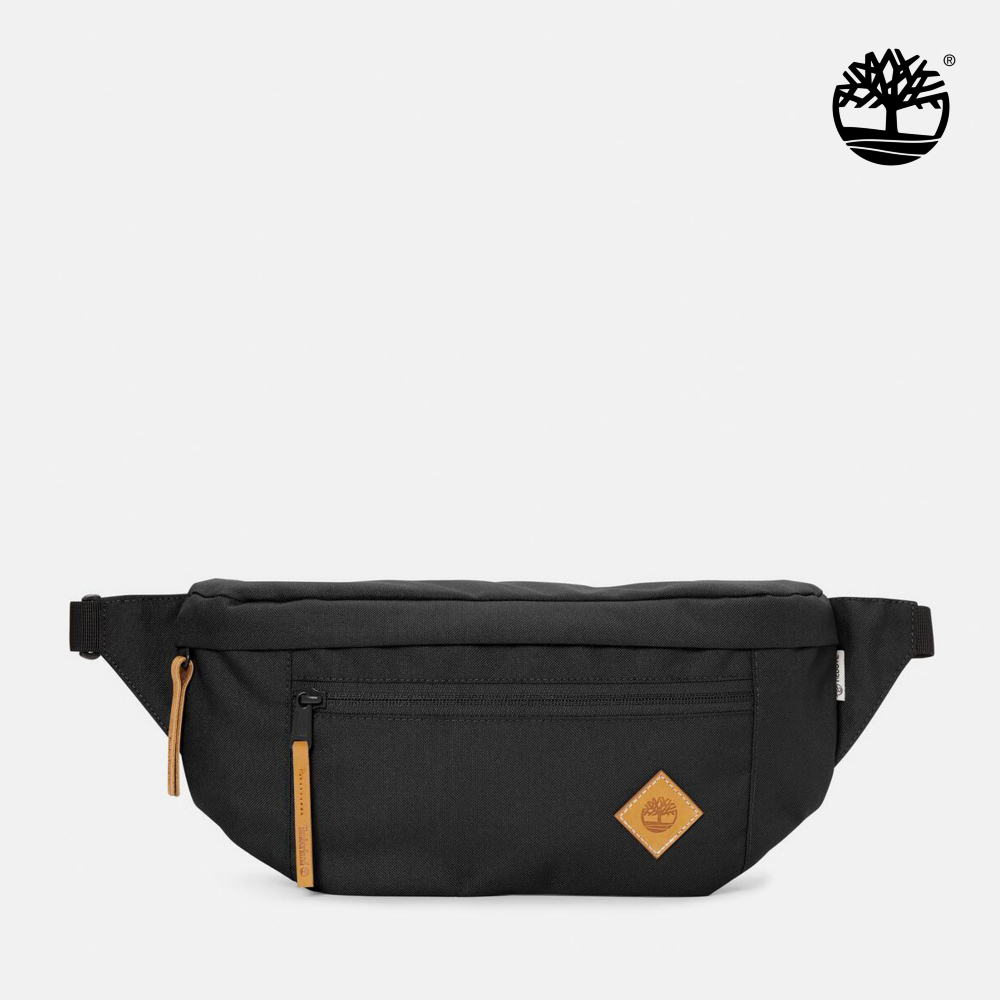 Timberland 中性黑色休閒斜背包|A61HK001