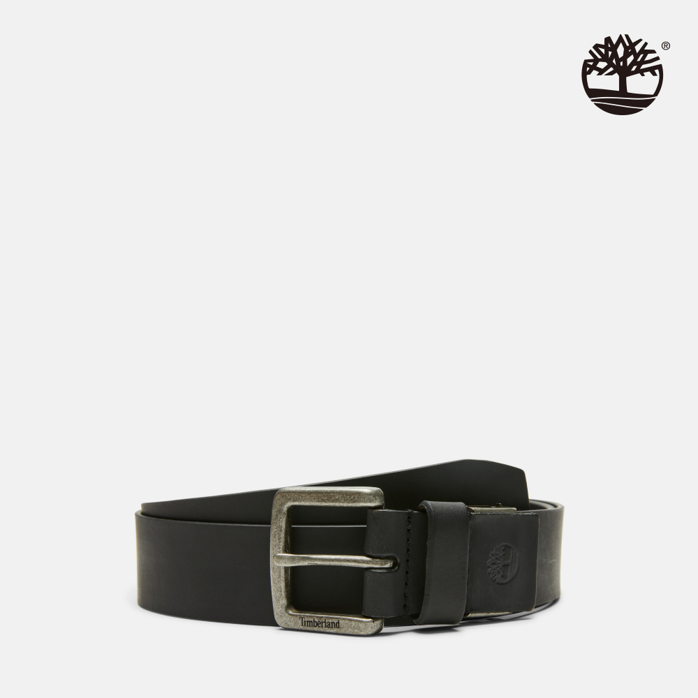 Timberland 男款黑色40MM 皮帶｜A29FV001