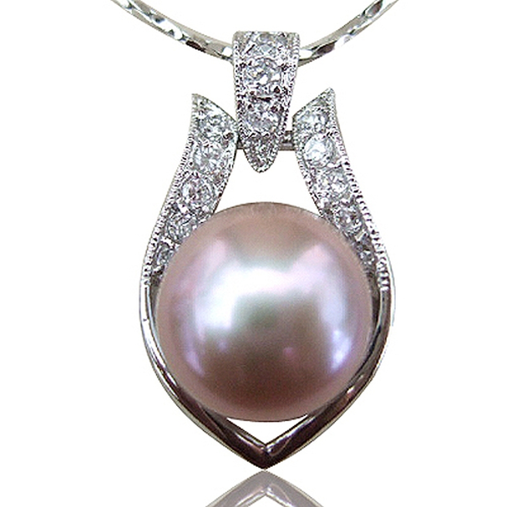 小樂珠寶 【小樂珠寶】頂級天然珍珠10mm項鍊墜鍊