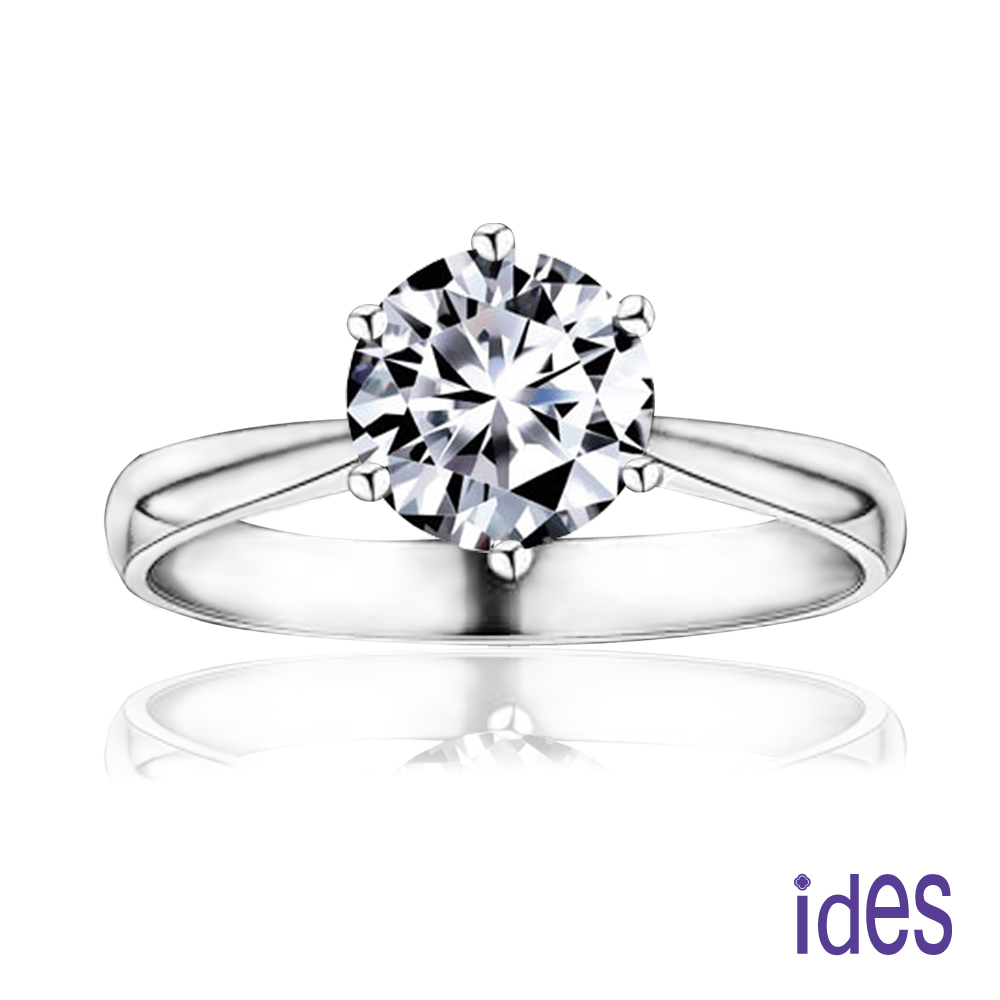 ides 愛蒂思 經典時尚1.01克拉八心八箭完美車工鑽石戒指