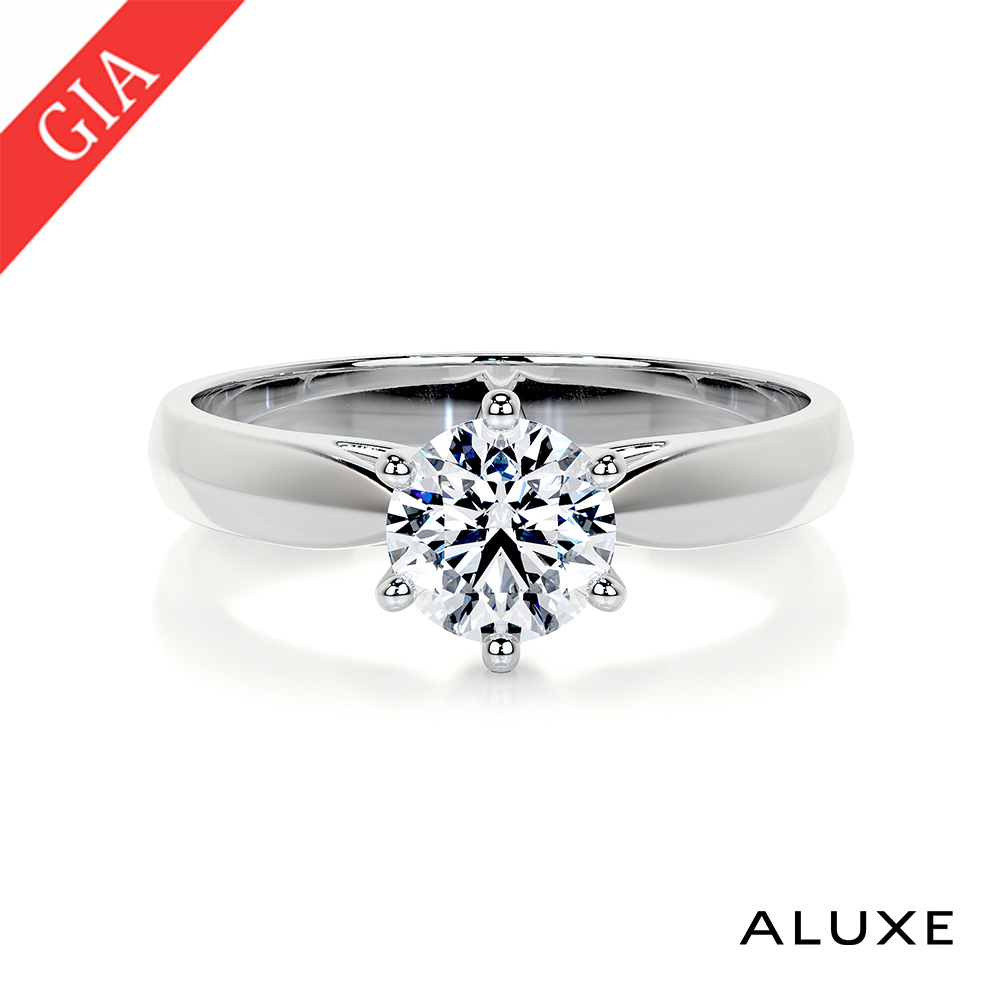 ALUXE 亞立詩 GIA 0.30克拉 DSI1 3EX 18K金 求婚鑽戒 RS0657(三色任選)