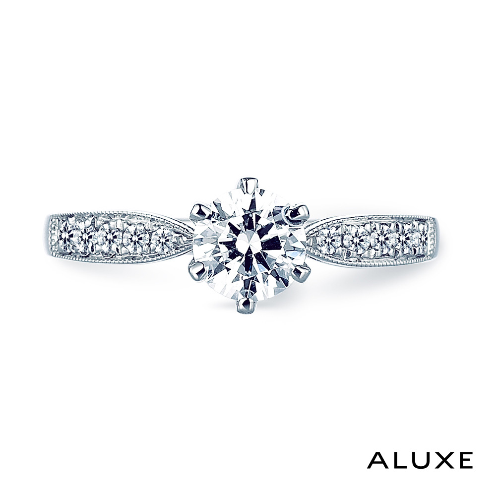 ALUXE 亞立詩 0.50克拉 FVS2 18K金 求婚鑽戒 RS2765