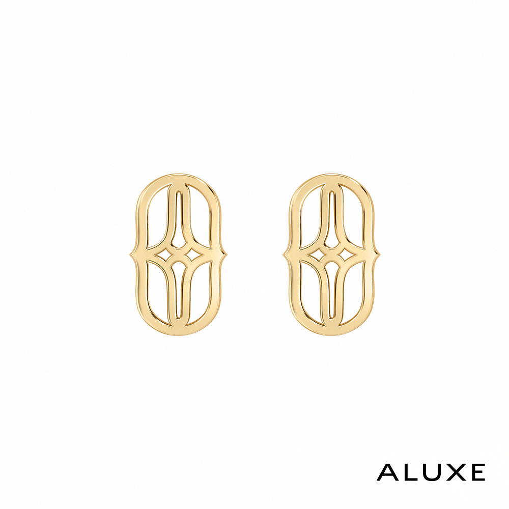 ALUXE 亞立詩 10K金 K金耳環 鬱金香時尚 愛完美系列 遇見愛 EE0207