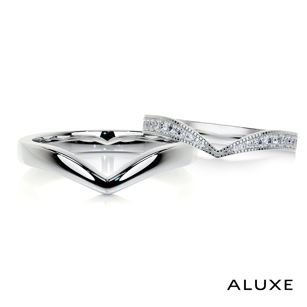 ALUXE 亞立詩 18K金 結婚對戒 默契A Wink A LOVE系列 RBG0770
