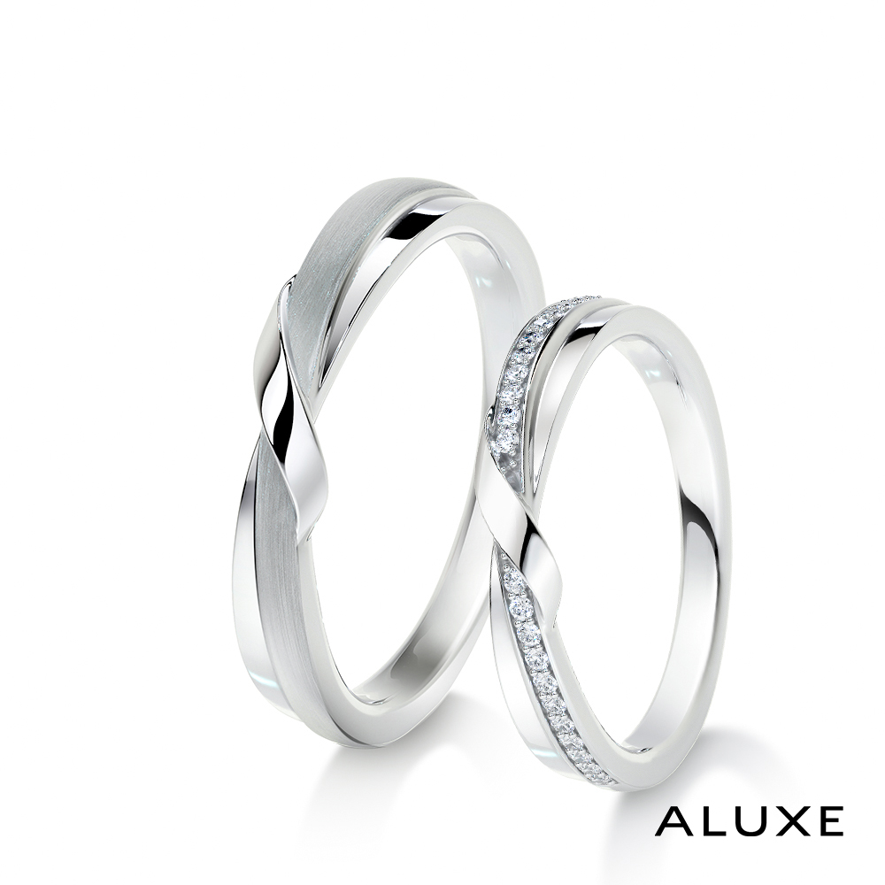 ALUXE 亞立詩 18K金 結婚對戒 約定Love Knot A LOVE系列 RBGC021