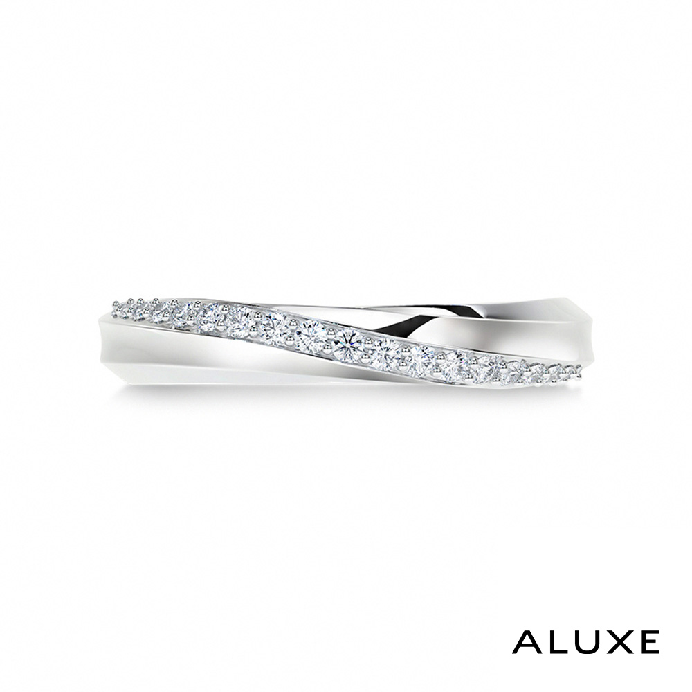 ALUXE 亞立詩 18K金 結婚女戒 月光海 Nature系列 RG0573