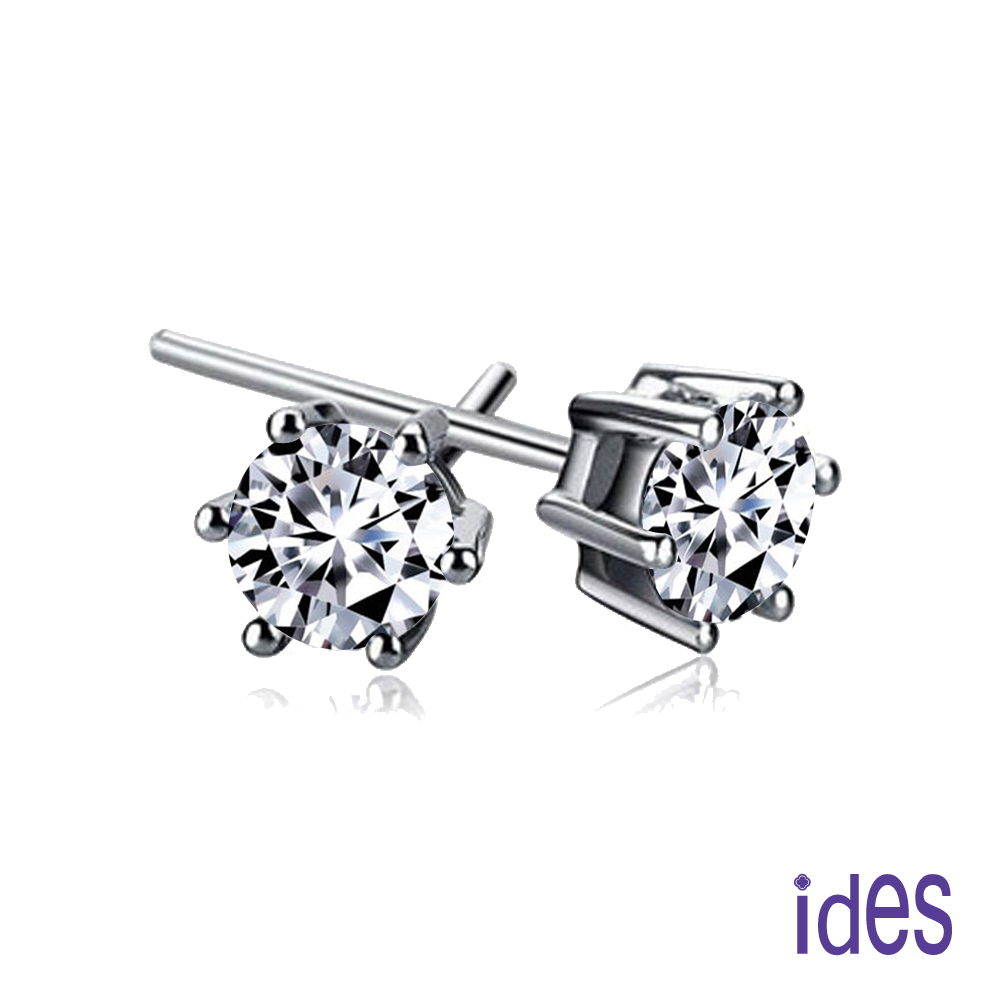 ides 愛蒂思 GIA 60分D/VS1八心八箭完美車工鑽石耳環/六爪(一邊30分)