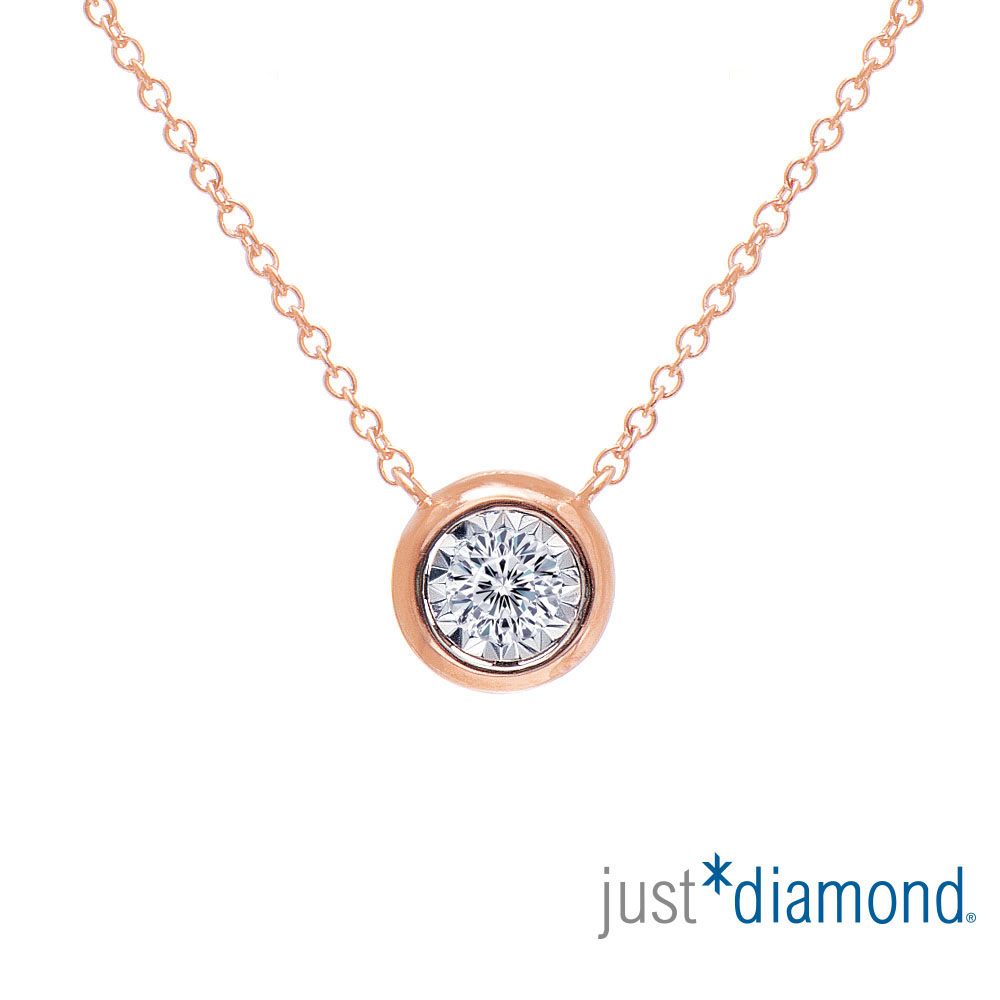 Just Diamond 鎮金店 Dreamy系列 18K玫瑰金鑽石項鍊(新)