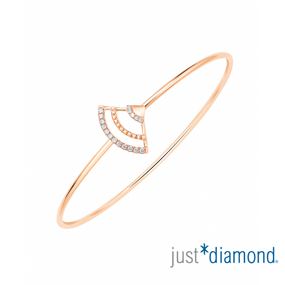 Just Diamond 鎮金店 18K玫瑰金 永恆之舞 鑽石手環