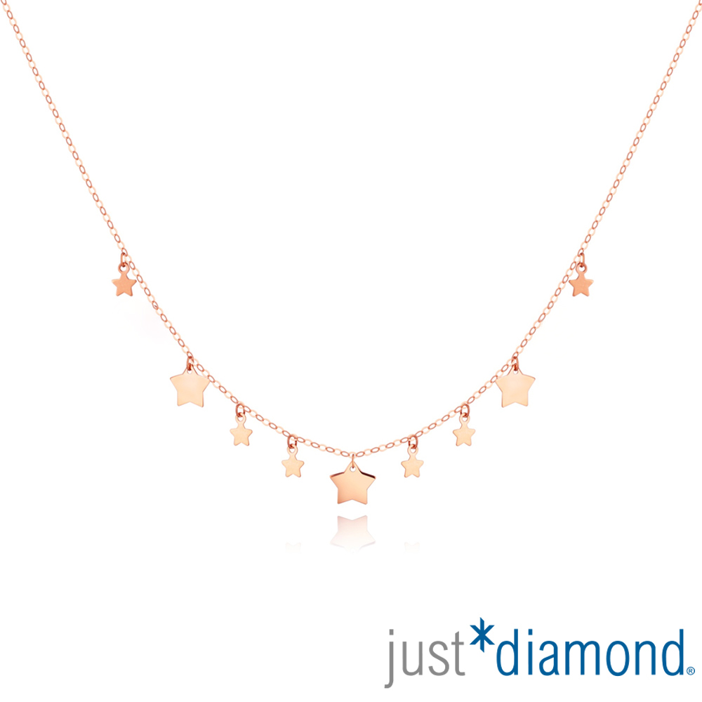 Just Diamond 鎮金店 星空璨影 18K玫瑰金項鍊(網路限定)