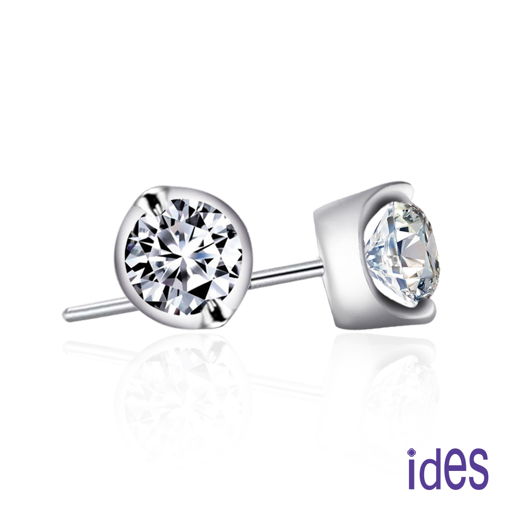 ides 愛蒂思 精選1克拉E/SI1八心八箭完美車工鑽石耳環/二爪