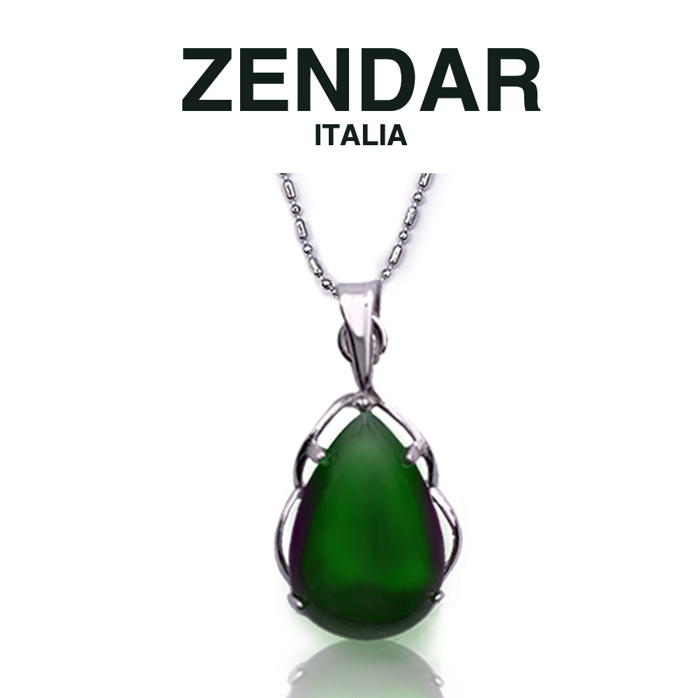 ZENDAR 年度碧玉設計師款Athena墜鍊 10x14mm(Z6019)