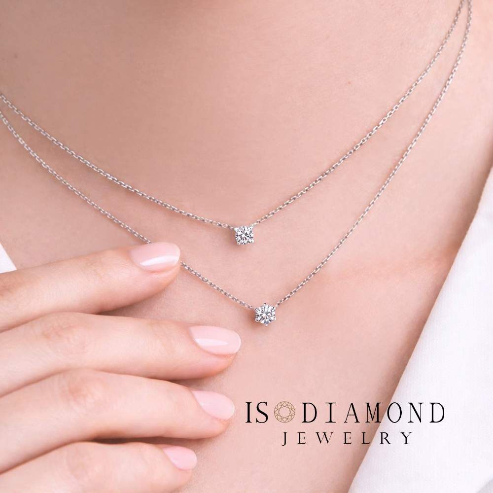 IS DIAMOND IGI 30分鉑金台 D/ VS高規格 鑽石項鍊/套鍊 經典款 任選 (培育鑽石)-情人節 母親節 聖誕節 禮物