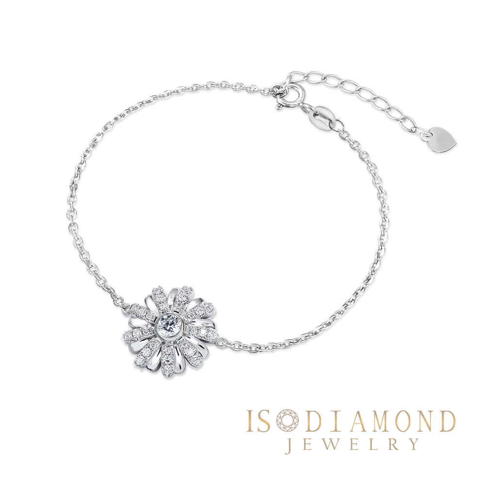 IS DIAMOND 鑽石手鍊 滿鑽 小雛菊(培育鑽石)