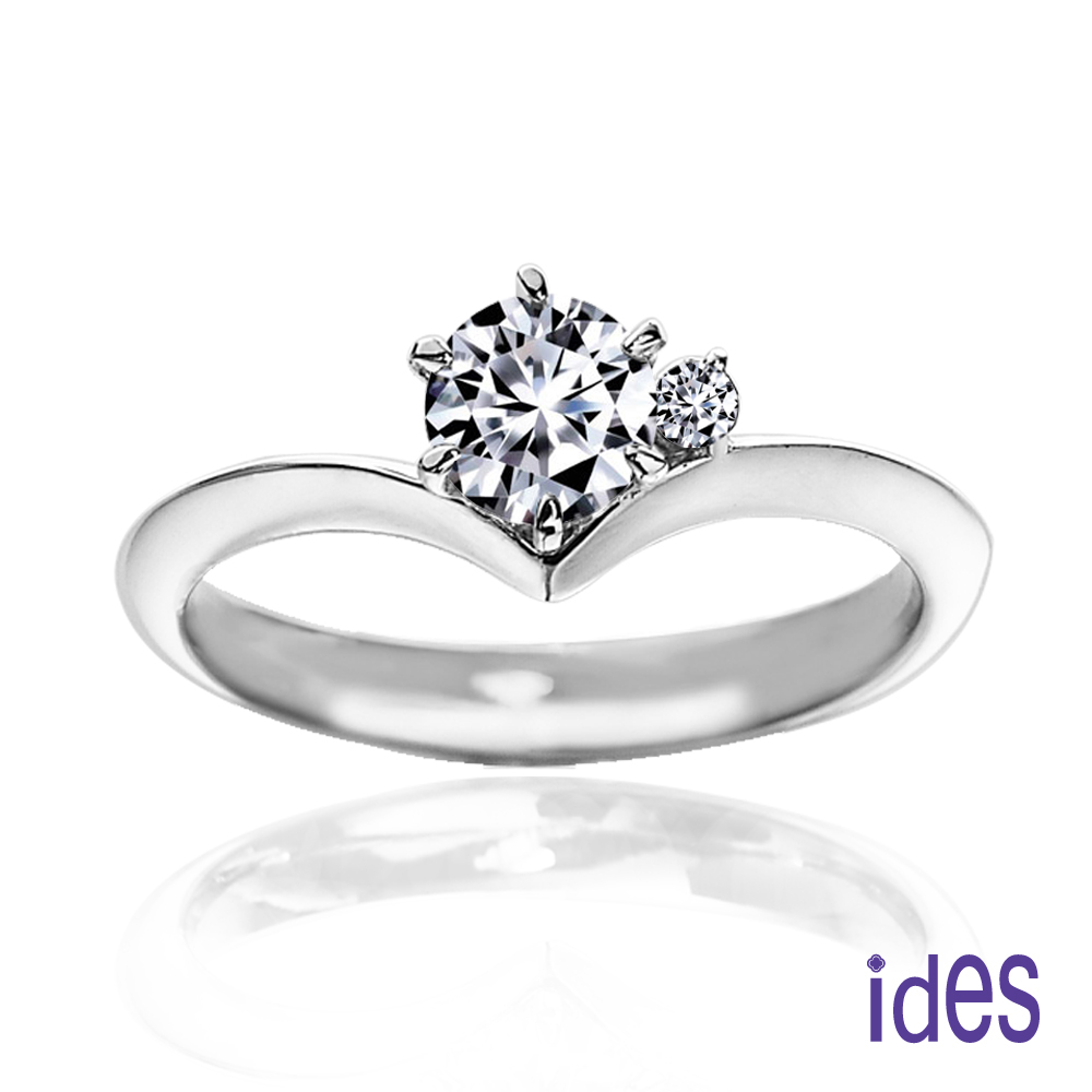 ides 愛蒂思 精選GIA鑑定30分E/VS1八心八箭完美車工鑽石戒指/求婚結婚戒