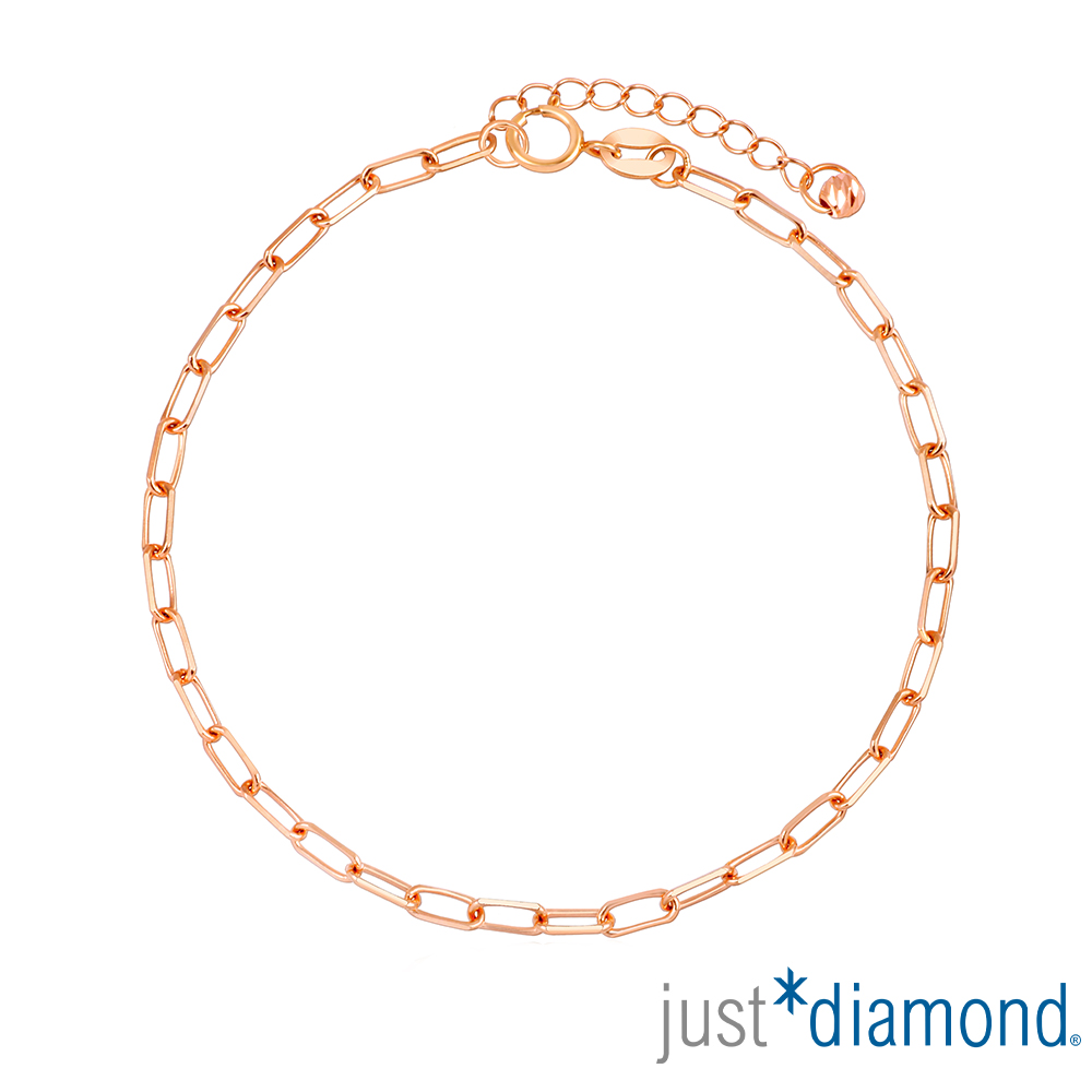 Just Diamond 鎮金店 繾綣環 18K玫瑰金手鍊(網路限定)