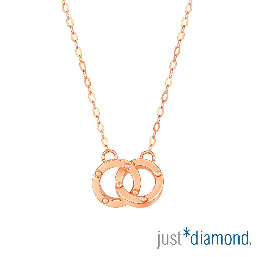 Just Diamond 鎮金店 扣住心 18K玫瑰金項鍊 (網路限定)