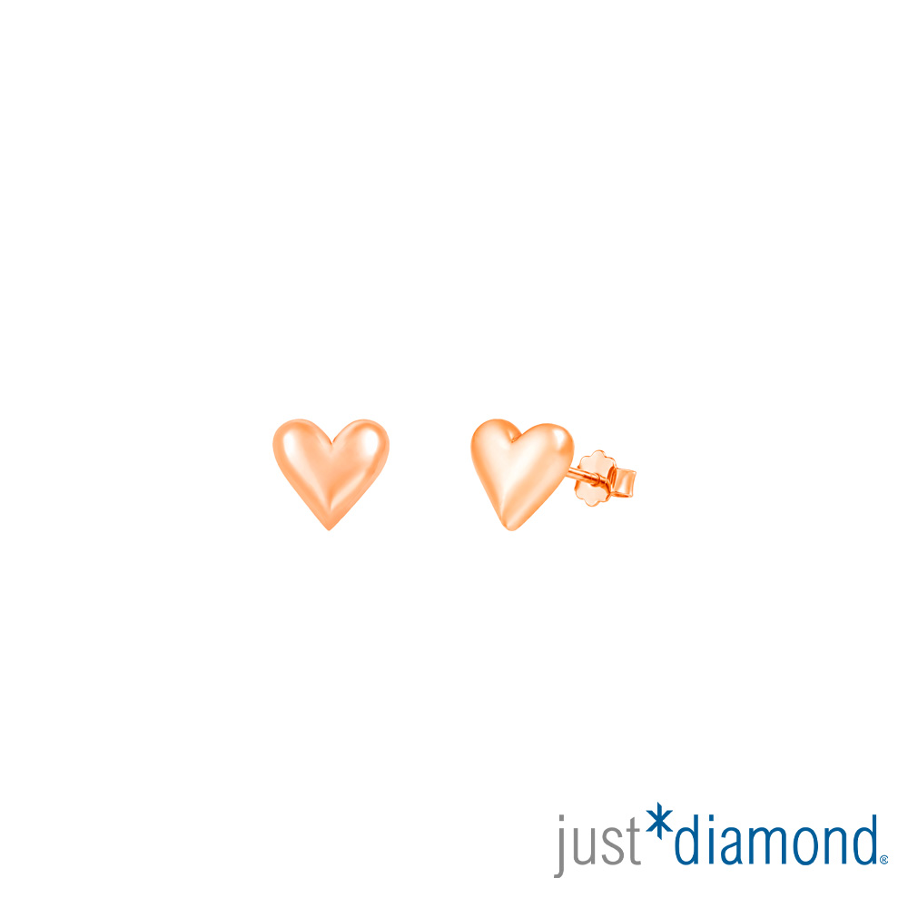 Just Diamond 鎮金店 心漾 18K玫瑰金耳環 (網路限定)