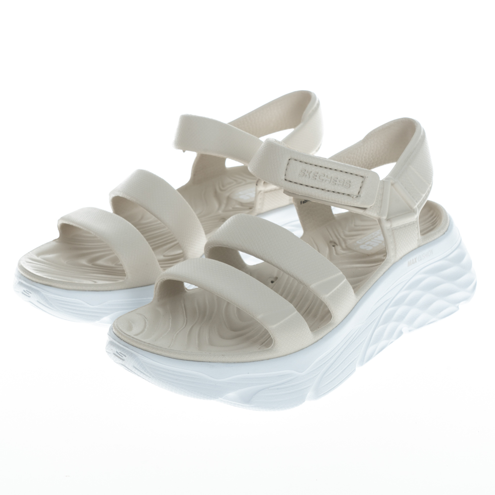 SKECHERS 斯凱奇 女鞋 健走系列涼拖鞋 MAX CUSHIONING FOAMIES - 111126NAT