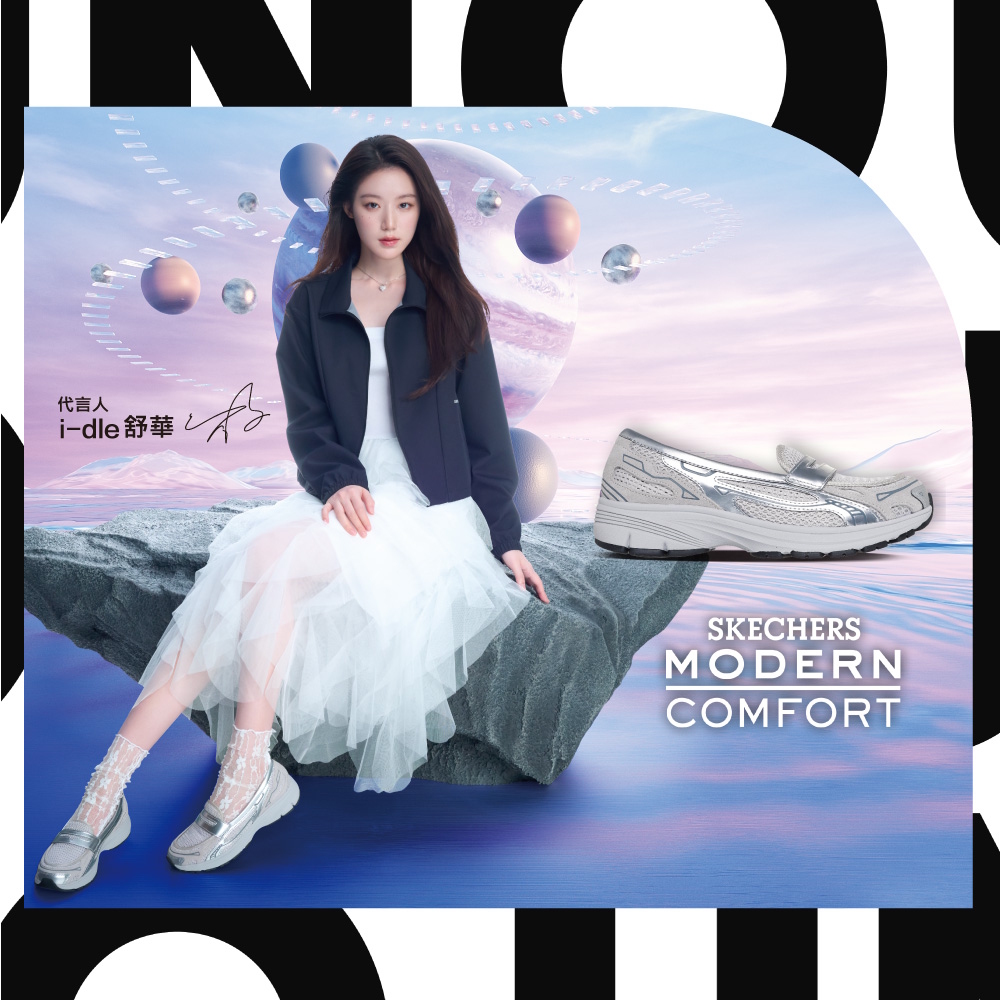 SKECHERS 斯凱奇  女鞋 休閒系列 休閒系列 VAR CITY - 159305SIL