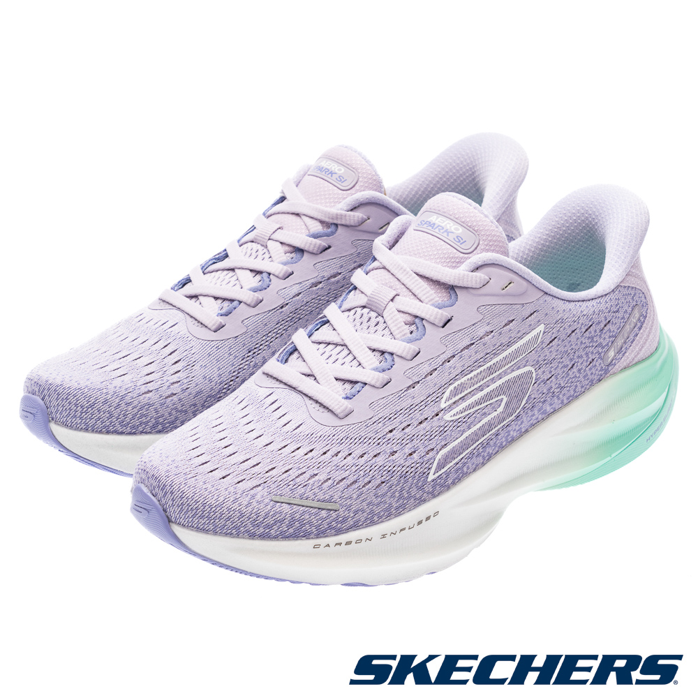 SKECHERS 斯凱奇 女鞋 競速跑鞋系列 瞬穿舒適科技 SKX AERO SPARK - 172205PRAQ