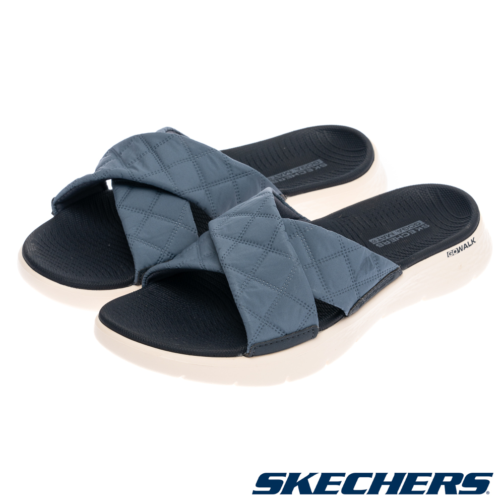 SKECHERS 斯凱奇 女鞋 健走系列涼拖鞋 GO WALK FLEX SANDAL - COZY FIT - 141536NVY