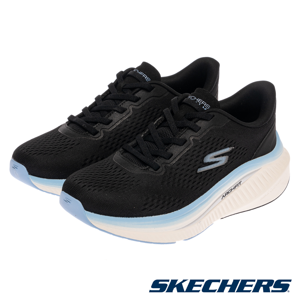 SKECHERS 斯凱奇 女鞋 健走系列 GO WALK MAX CUSHIONING ARCH FIT 寬楦款 - 125581WBKBL