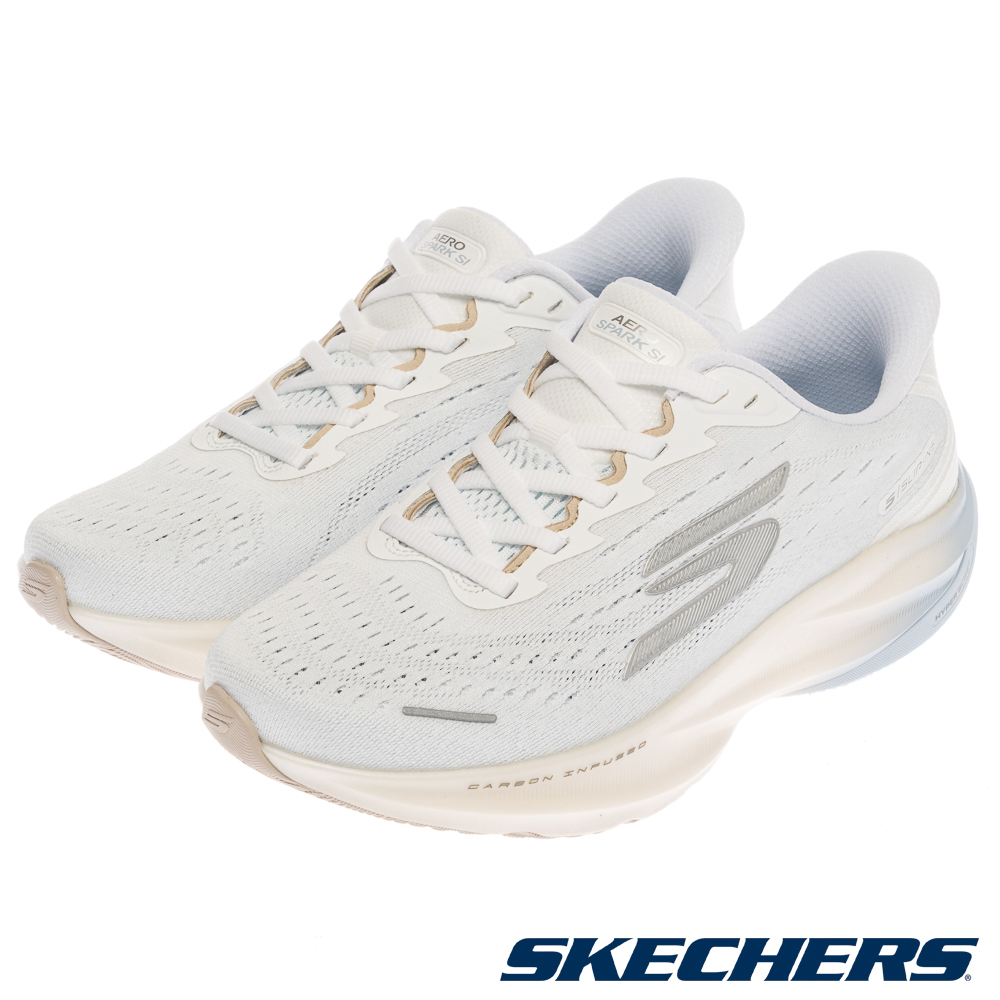 SKECHERS 斯凱奇 女鞋 競速跑鞋系列 瞬穿舒適科技 SKX AERO SPARK 寬楦款 - 172205WWSLB