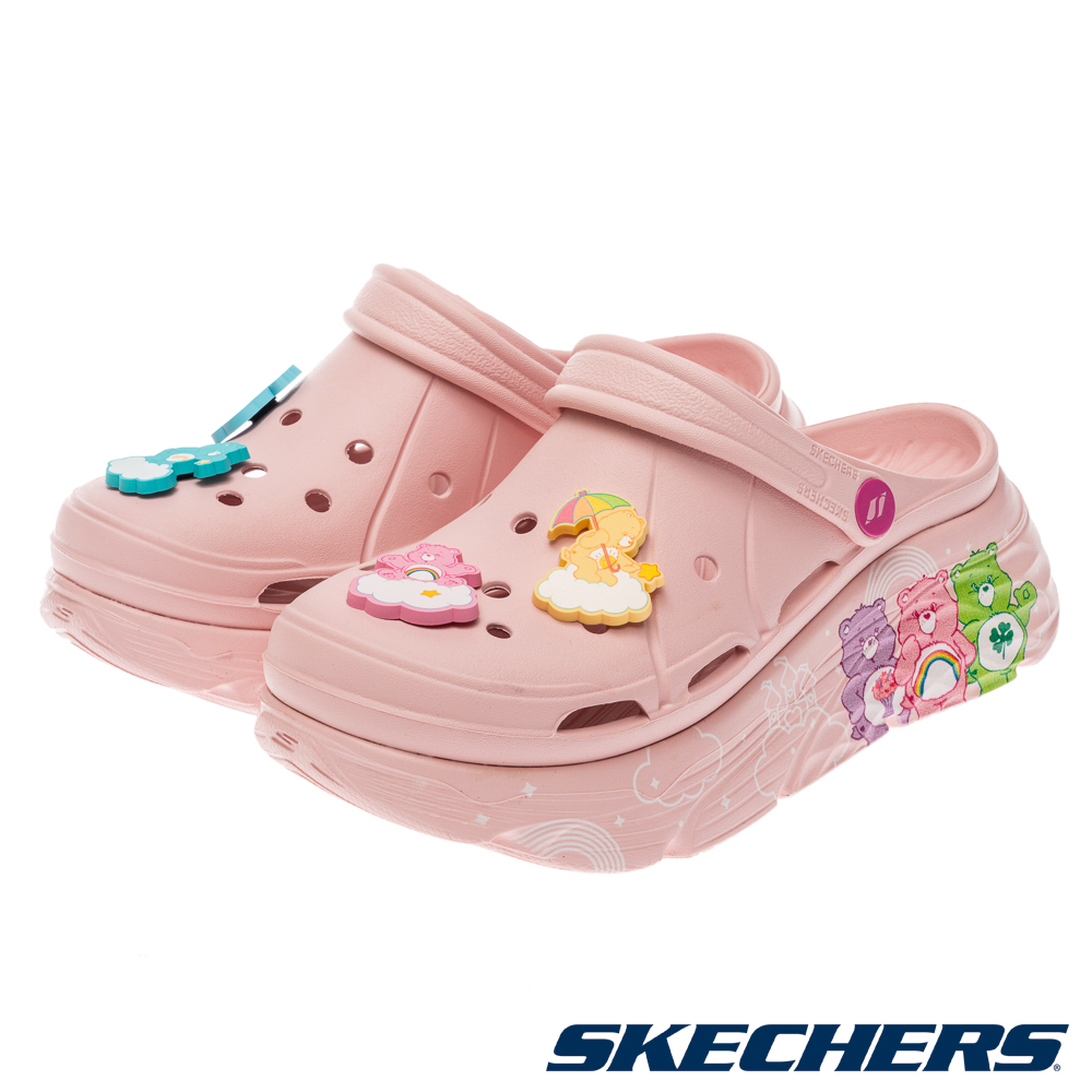 SKECHERS 斯凱奇 女鞋 健走系列涼拖鞋 MAX CUSHIONING FOAMIES - CARE BEARS - 800039PNK