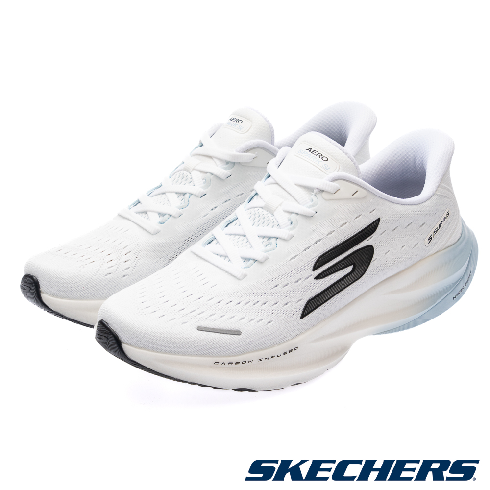 SKECHERS 斯凱奇 男鞋 競速慢跑系列 瞬穿舒適科技 SKX AERO SPARK - 246205WLB